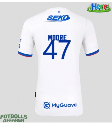 Rangers Mikey Moore #47 Bortatröja 2025-26 Kortärmad